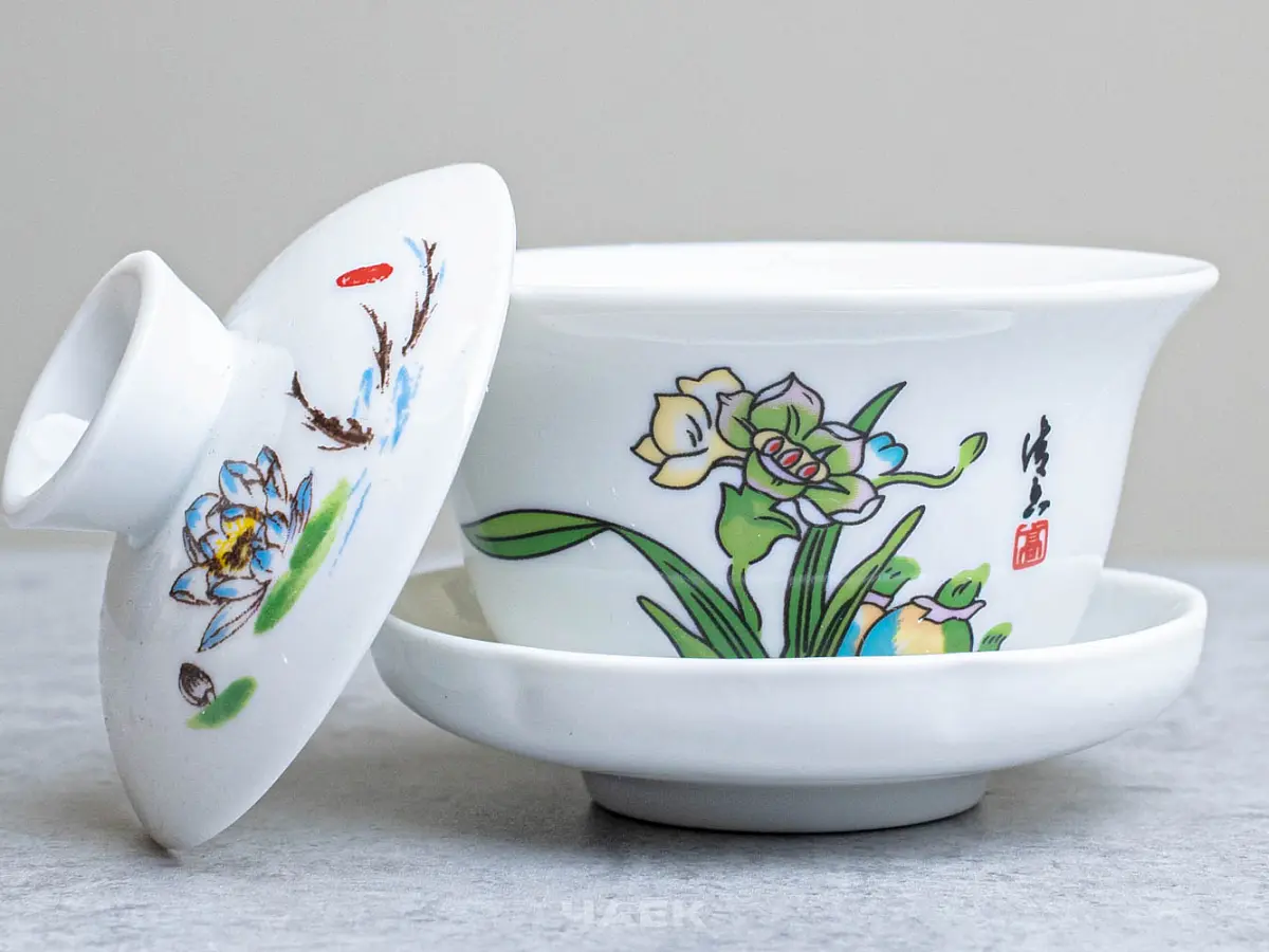 Гайвань «Хуаняо» № 104, фарфор, 100 мл