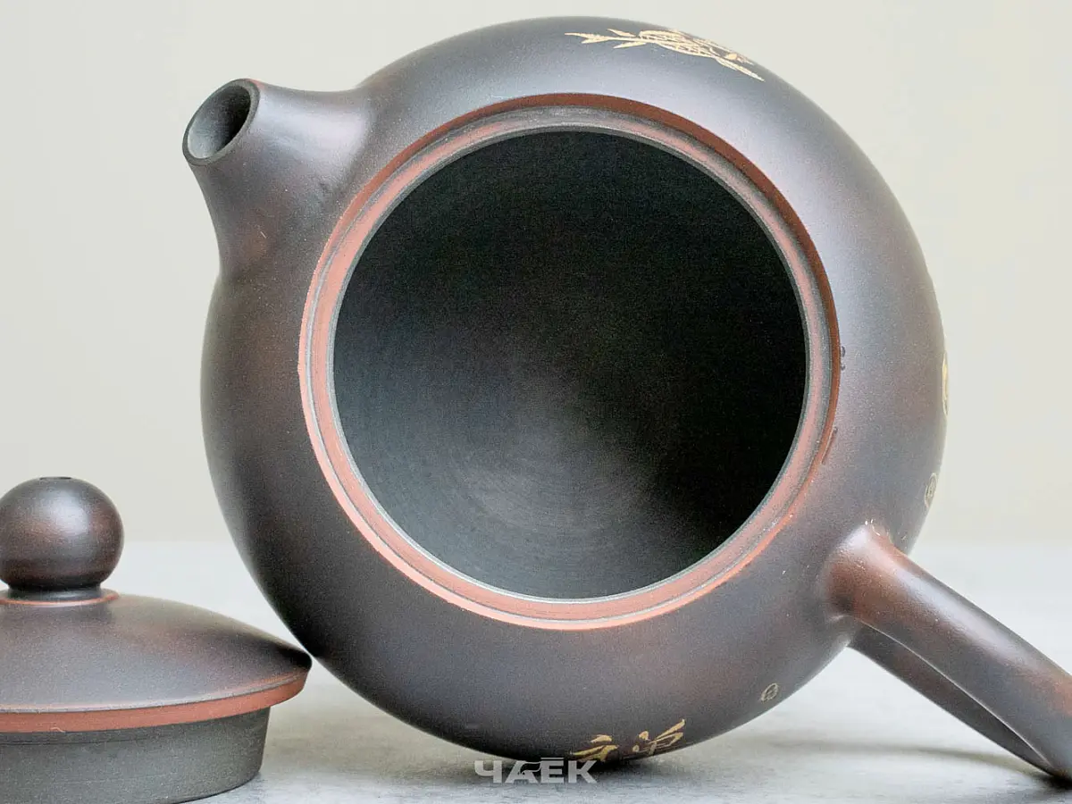 Чайник из Гуанси № 195, керамика Циньчжоу, 163 мл