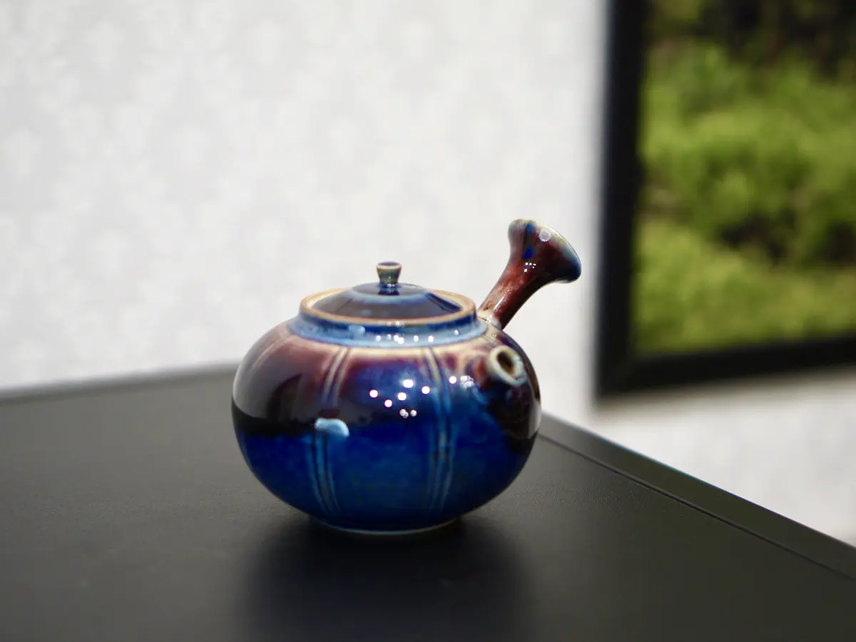 Чайник с боковой ручкой 107, керамика Цзиндэчжень, 175 мл