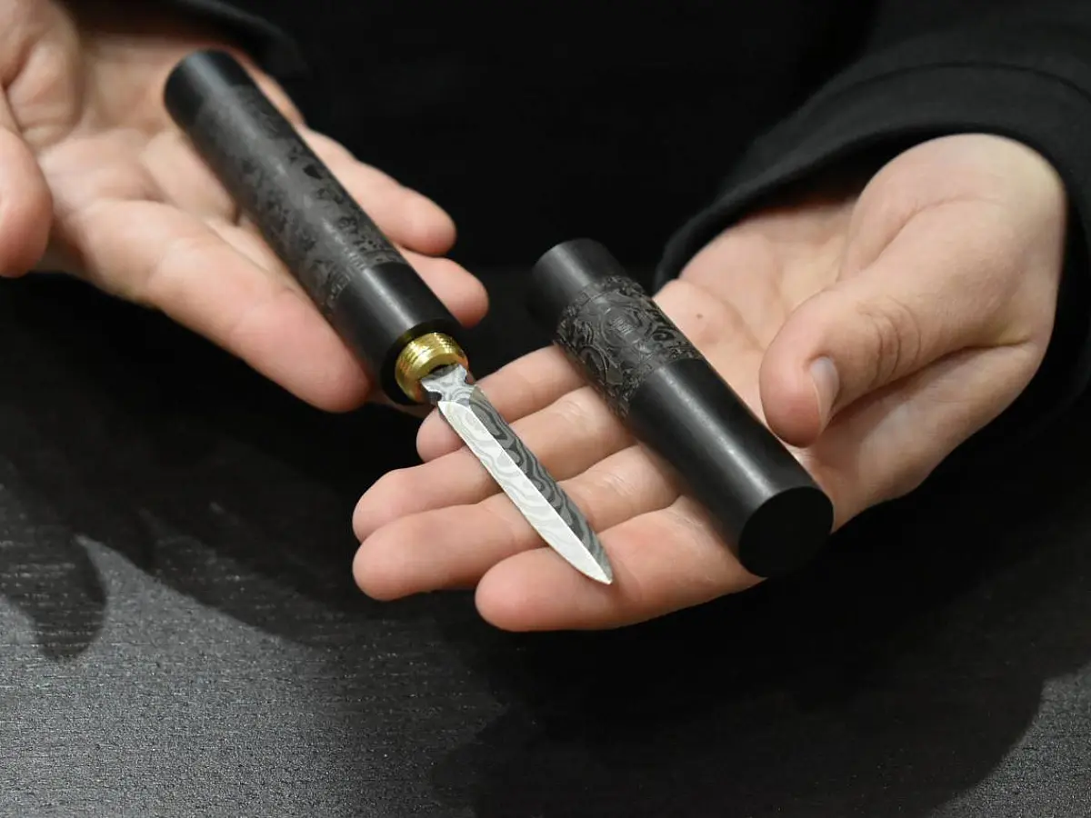 Нож для пуэра № 2 резной