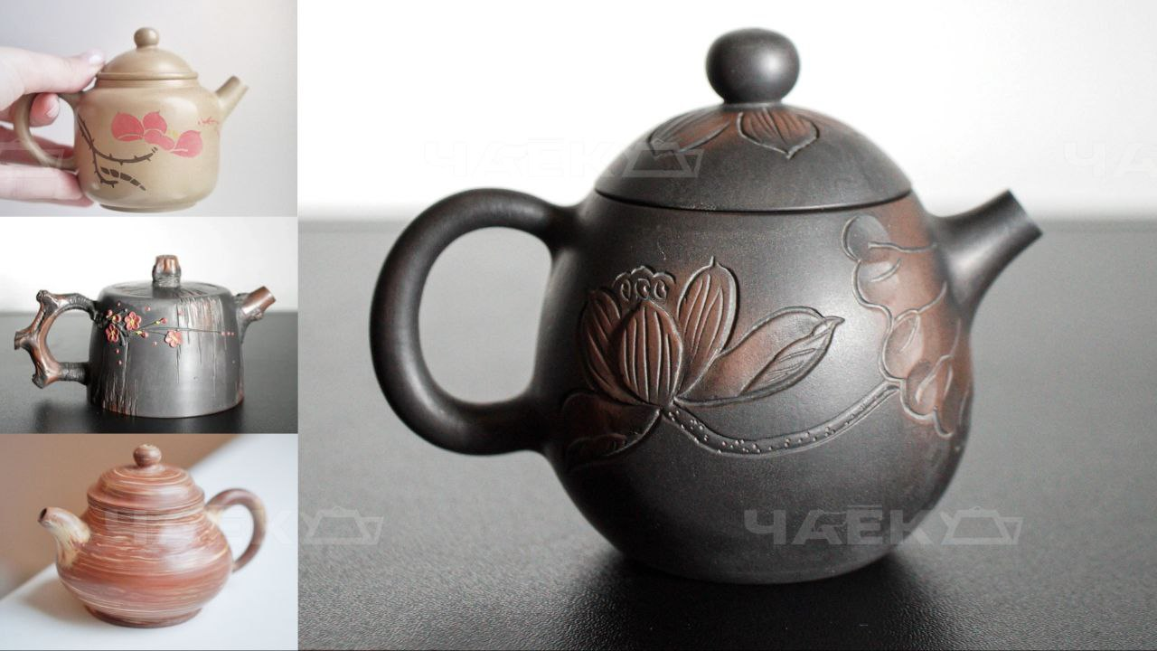 Все чайники на фотографии относятся к керамике уезда Цзяньшуй